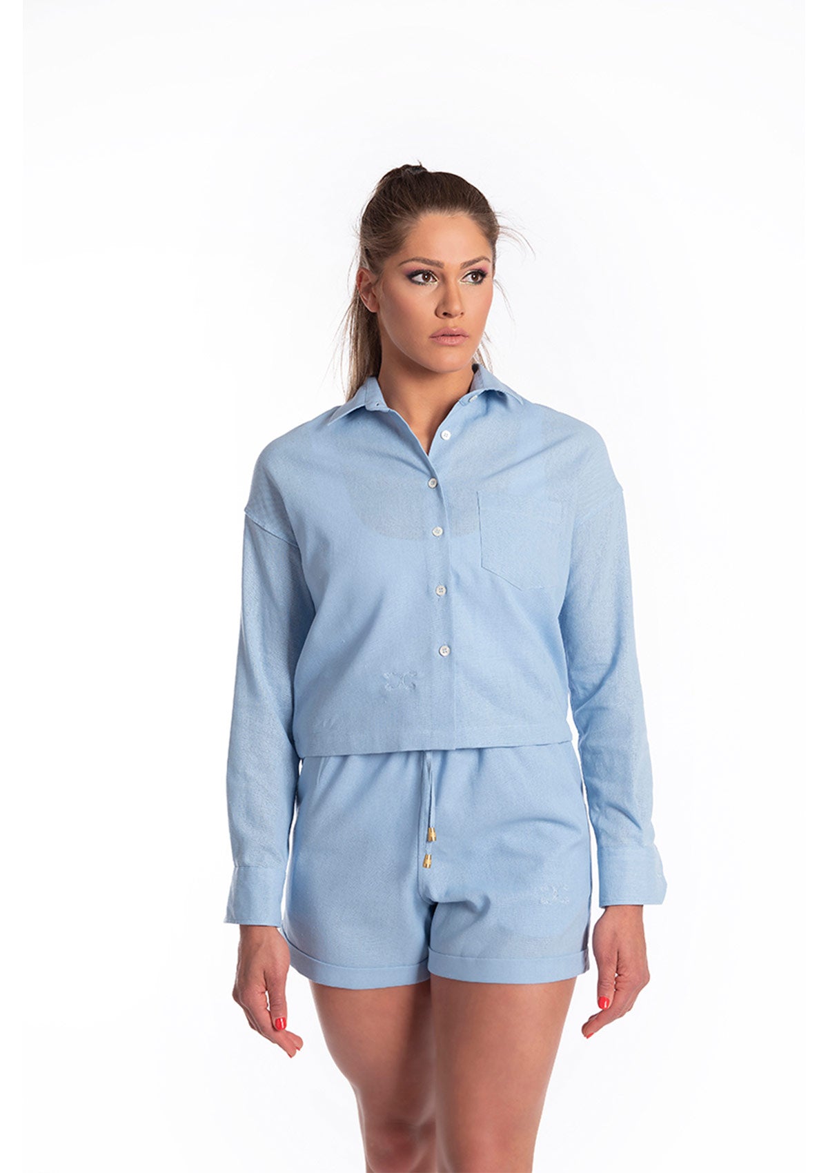 Ленен комплект AZURE WHITE Collection KA BO