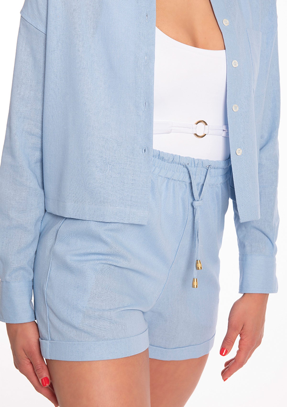 Ленен комплект AZURE WHITE Collection KA BO