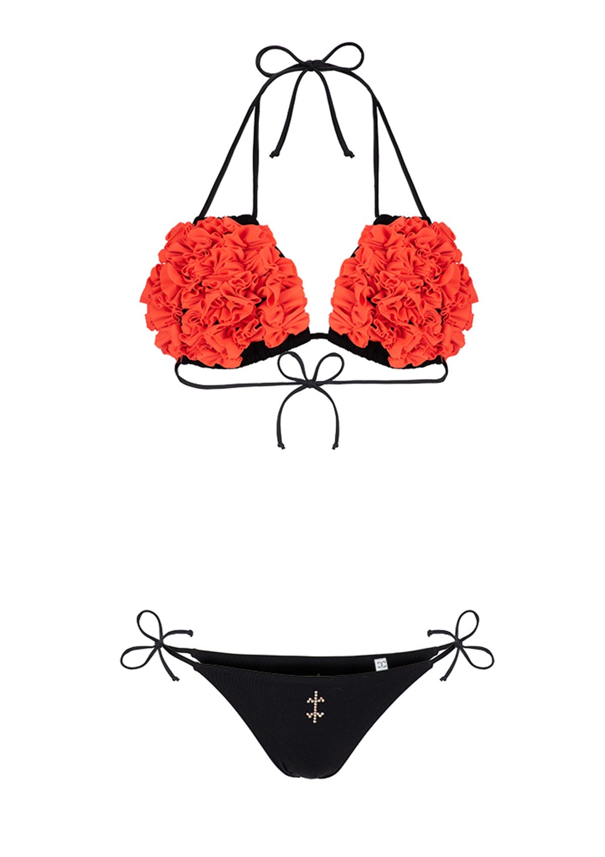 Бански от две части COCO GREEN BRILLANTIN оранжев Collection KA BO