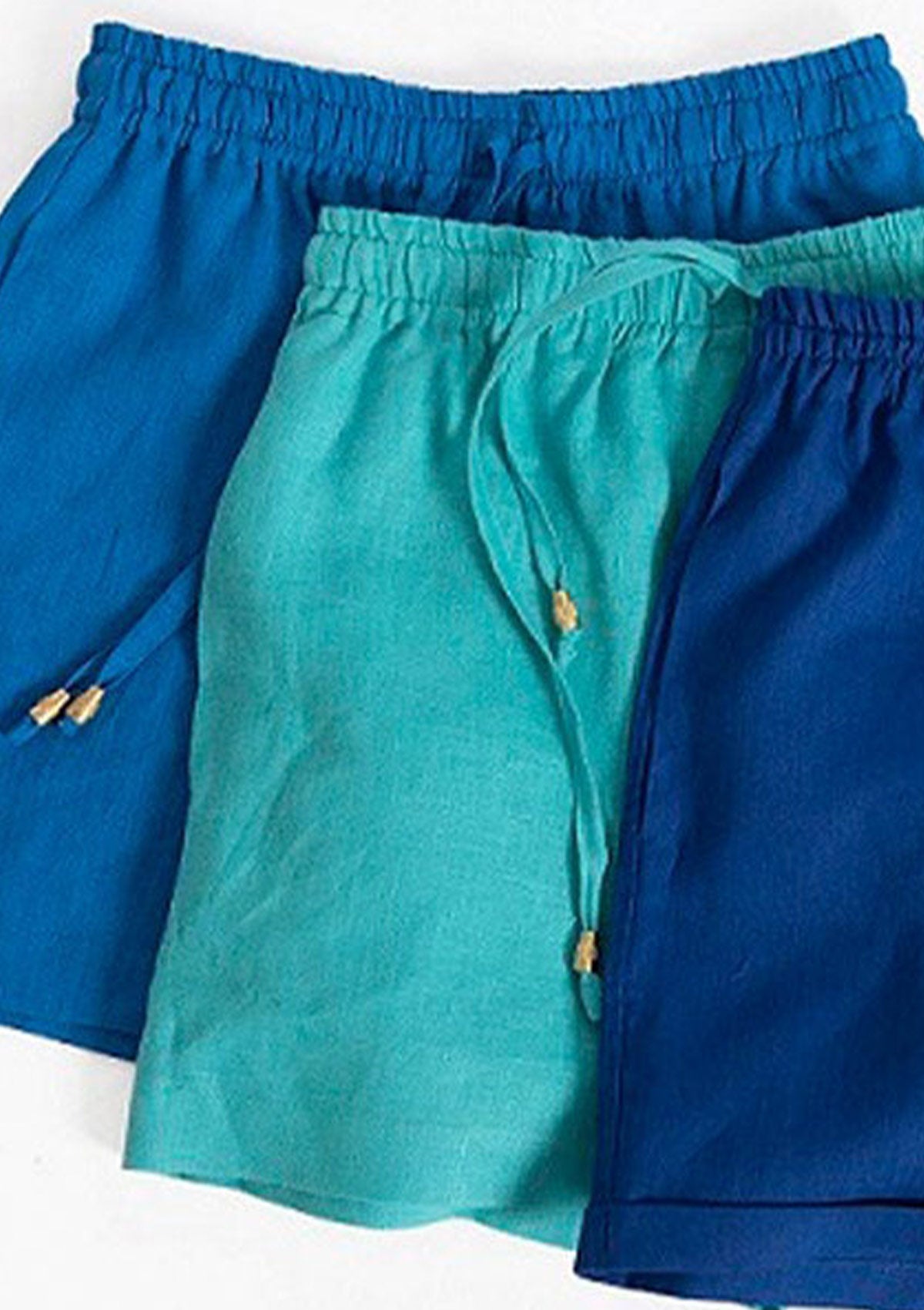 Ленени панталонки CAMELINA & SHORTS CYAN