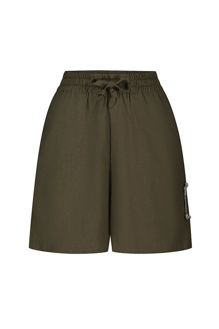 Ленени панталонки CAMELINA & SHORTS YELLOW