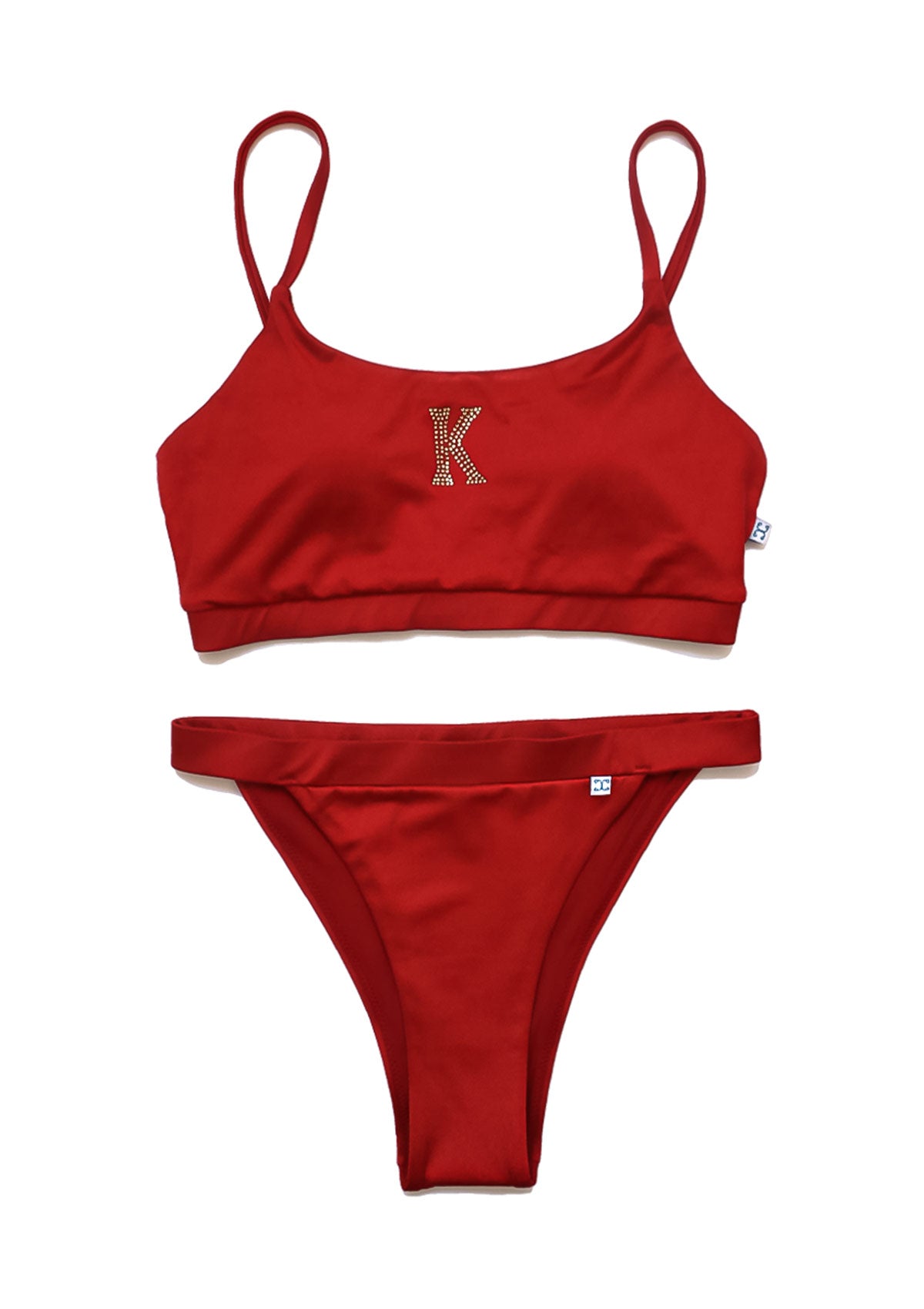 Бански от две части FORMENTERA K - NEON GREEN червен Collection KA BO