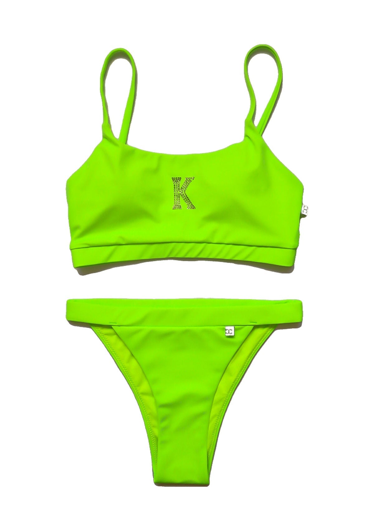 Бански от две части FORMENTERA K - RED зелен електрик Collection KA BO