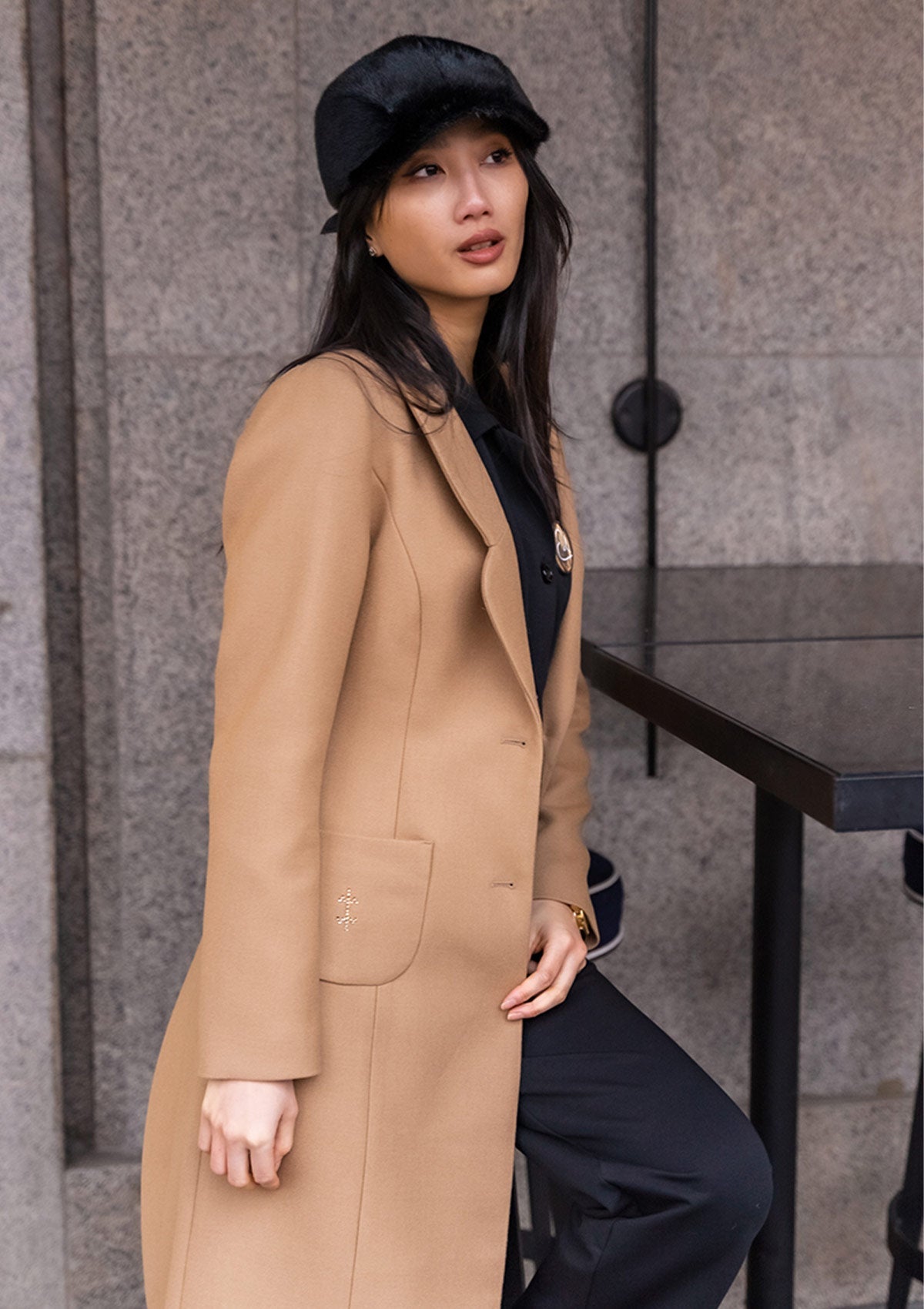 Дамско палто KATHINE TWO BEIGE Collection KA BO