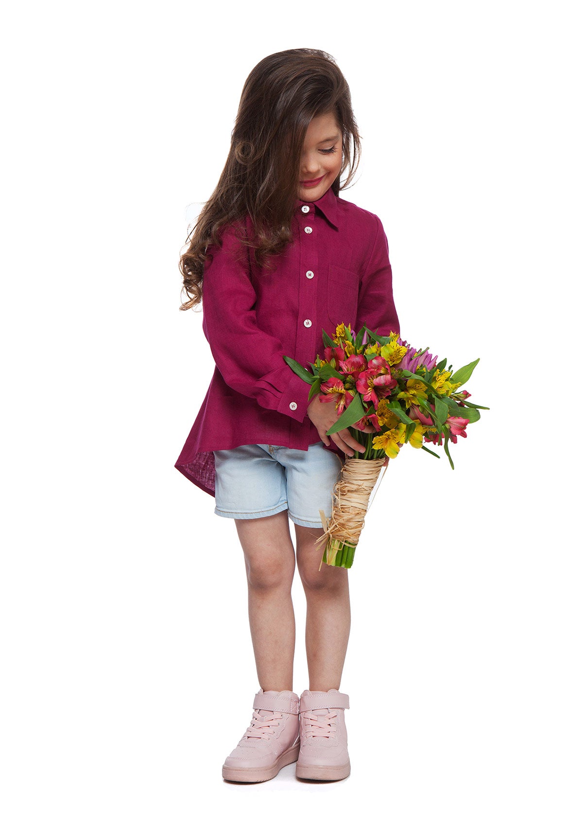 Детска ленена риза LITTLE STAR Collection KA BO