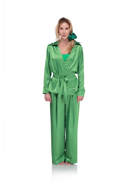 Елегантен дамски комплект MISS GREEN светлозелен Collection KA BO