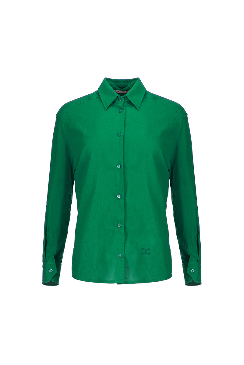 Мъжка ленена риза NEW LOOK зелен Collection KA BO