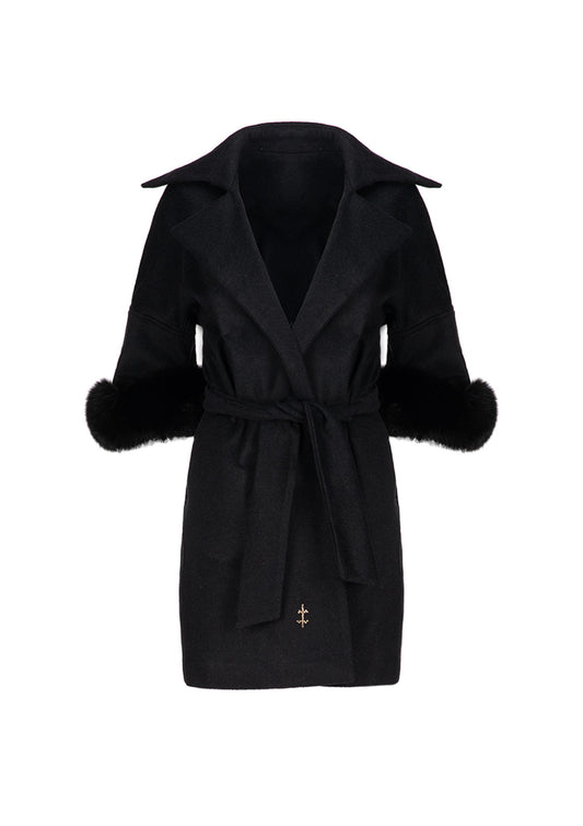Дамско палто с 3/4 ръкав PAP BLACK Collection KA BO