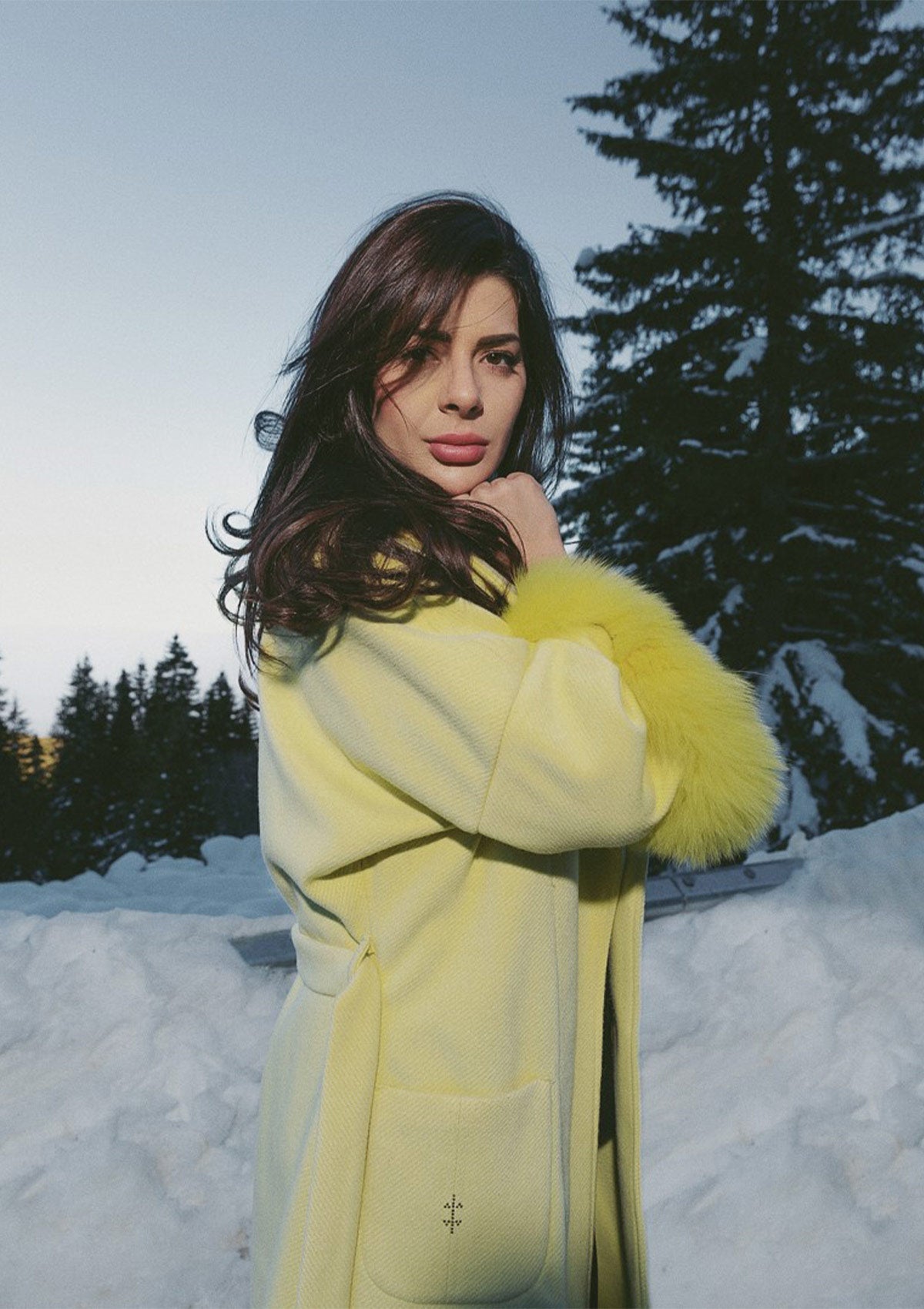 Дамско палто с 3/4 ръкав PAP YELLOW Collection KA BO