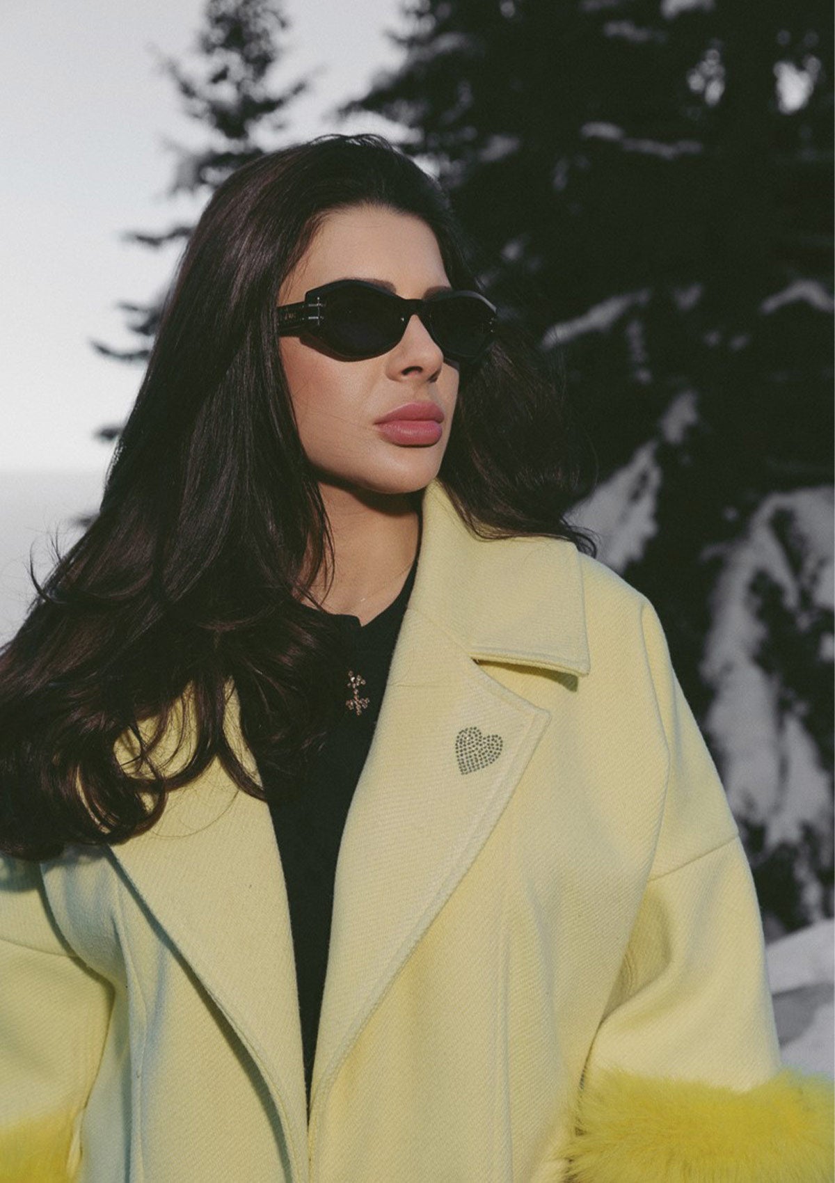 Дамско палто с 3/4 ръкав PAP YELLOW Collection KA BO
