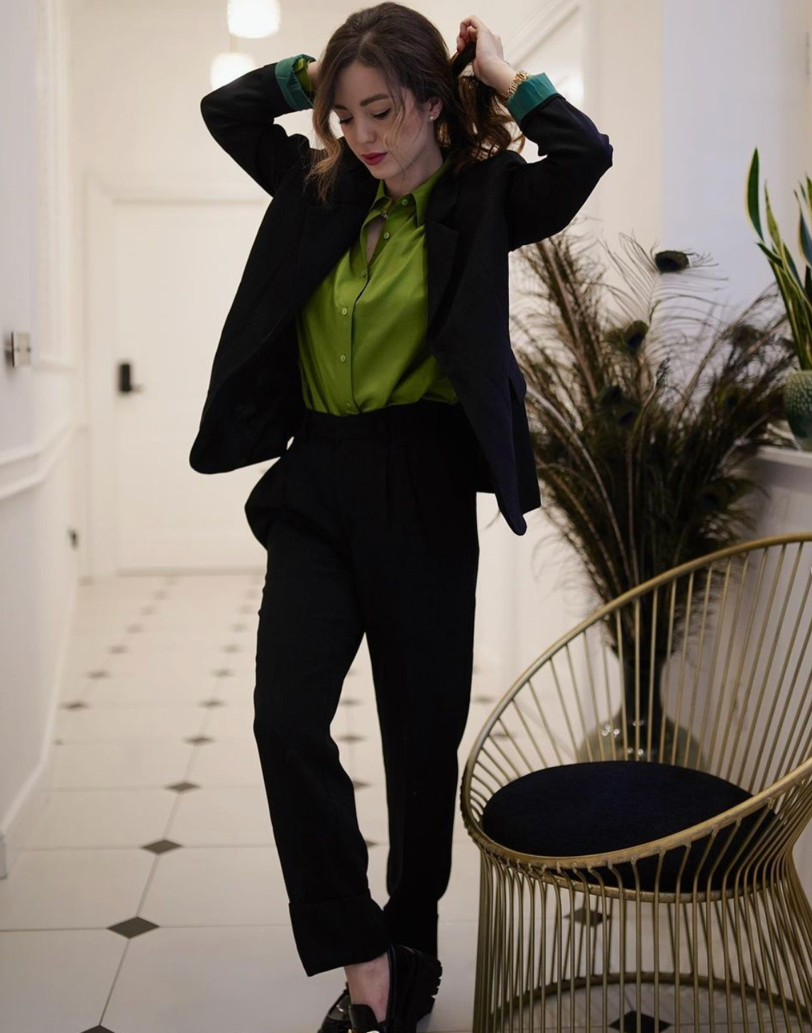 Дамски костюм AMARE GREEN Collection KA BO
