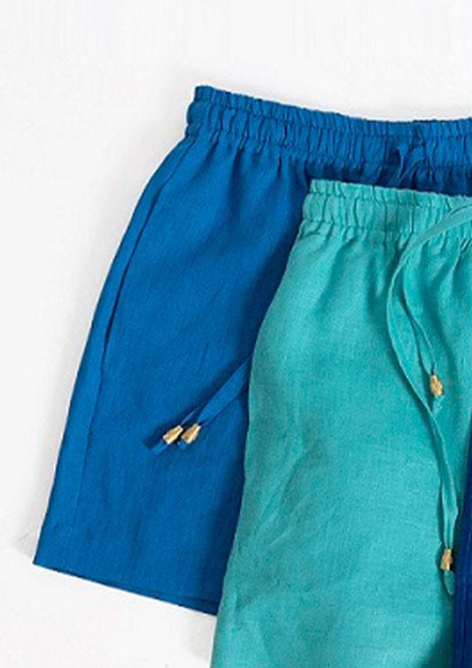 Ленени панталонки CAMELINA & SHORTS TRUE BLUE Collection KA BO