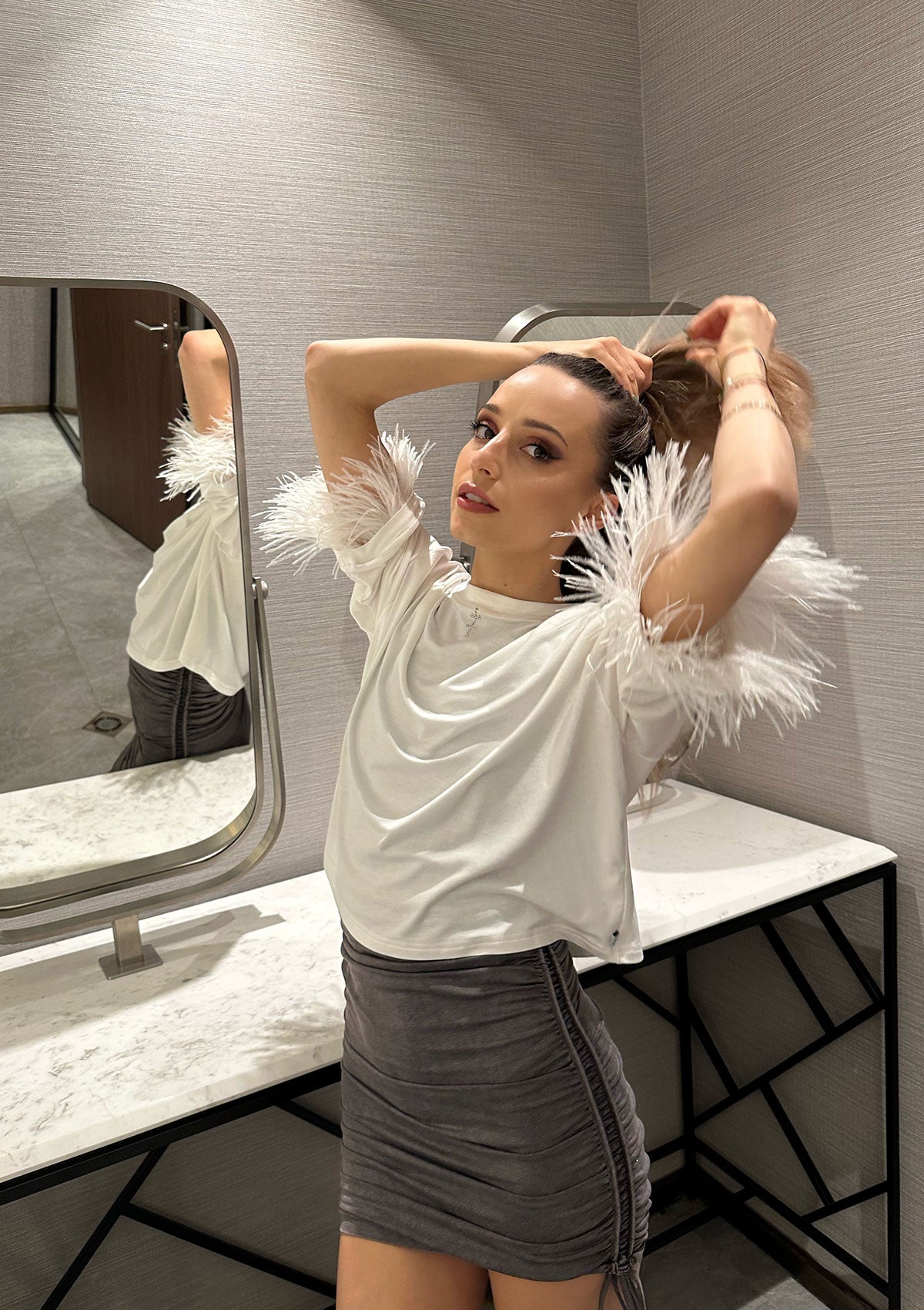 T-SHIRT SUMMER OSTRICH SHORT Collection KA BO