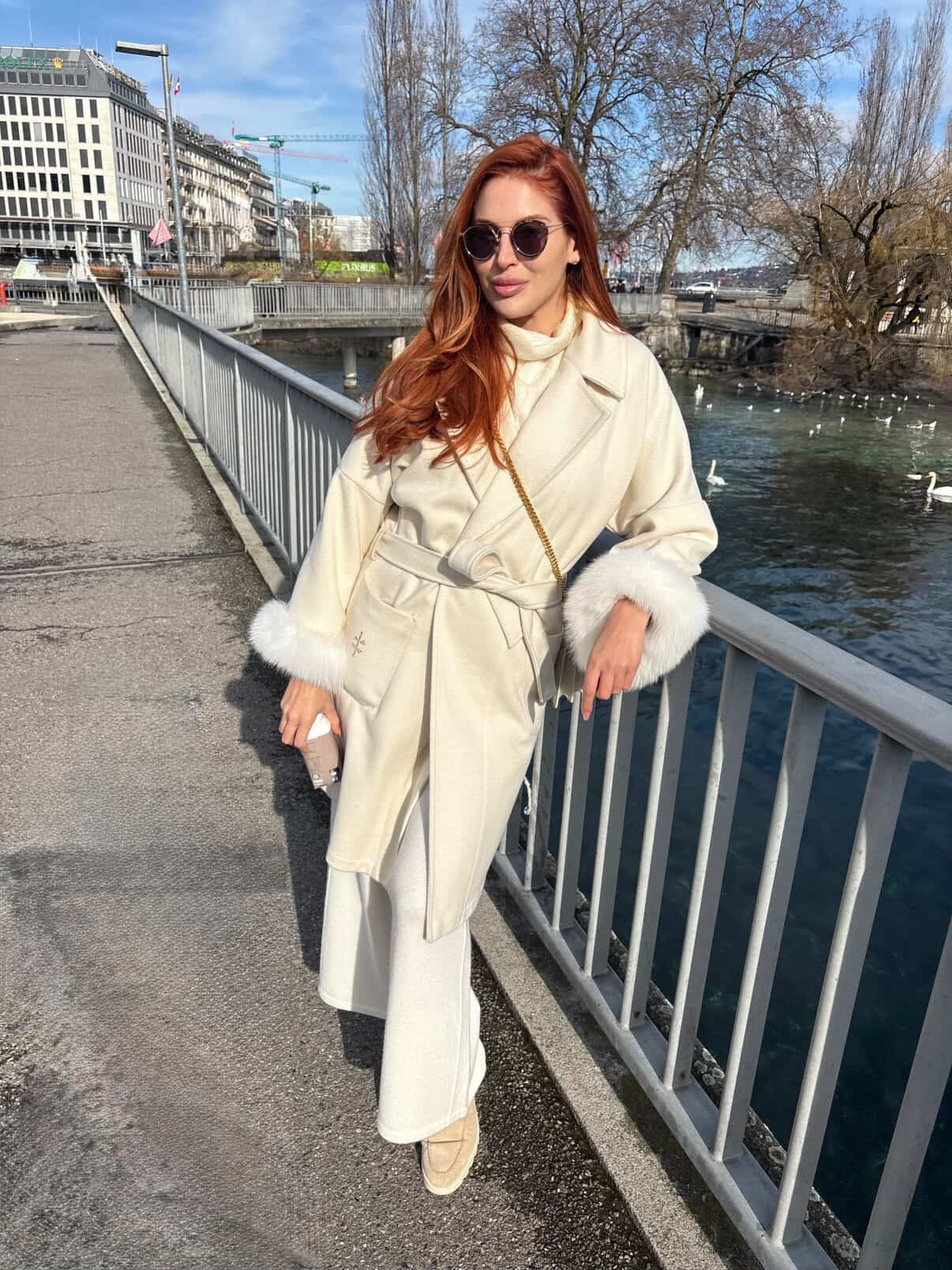 Дамско палто с 3/4 ръкав PAP BEIGE Collection KA BO