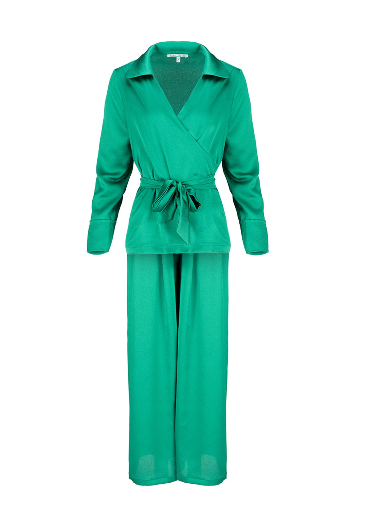 Елегантен дамски комплект MISS GREEN синьо-зелен Collection KA BO